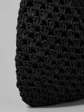 Bolsa de Crochê Natural com Alças Longas